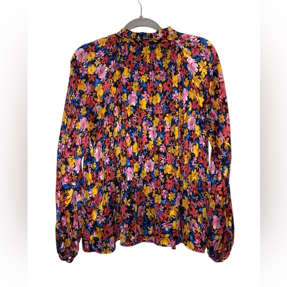 SKIES ARE BLUE Vibrant Floral Blouse Size Medium - Picture 6 of 13